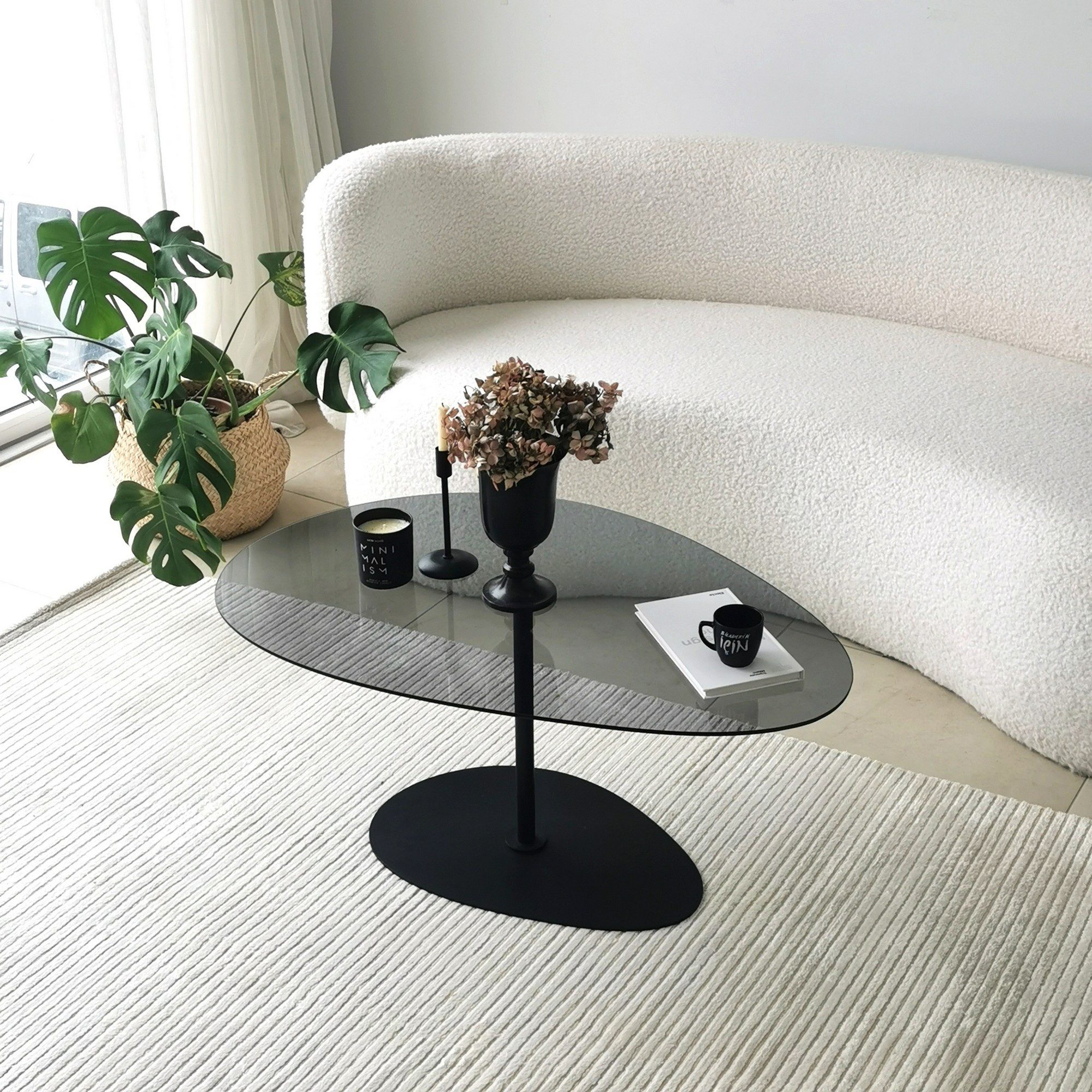 Skye Decor Couchtisch 100% TEMPERED GLASS, 40 cm x 60 cm x 90 cm S2383