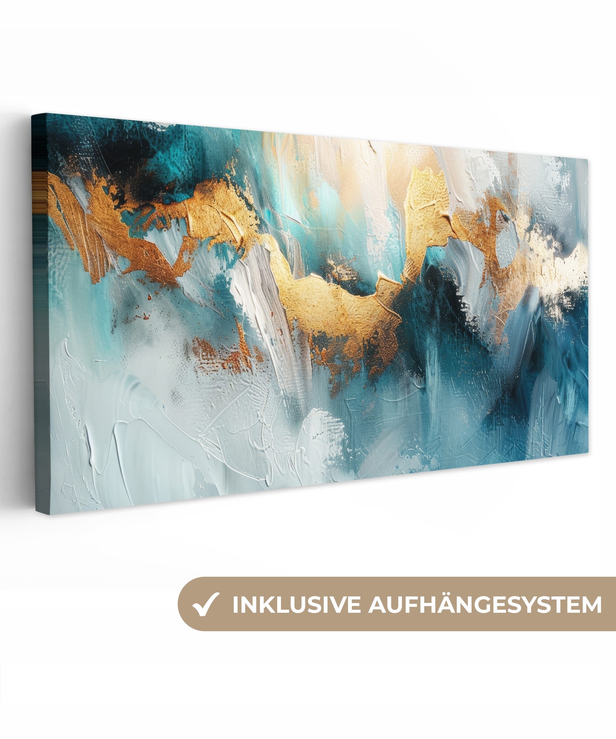 OneMillionCanvasses® Leinwandbild Panorama Abstrakt - Kunst günstig online kaufen