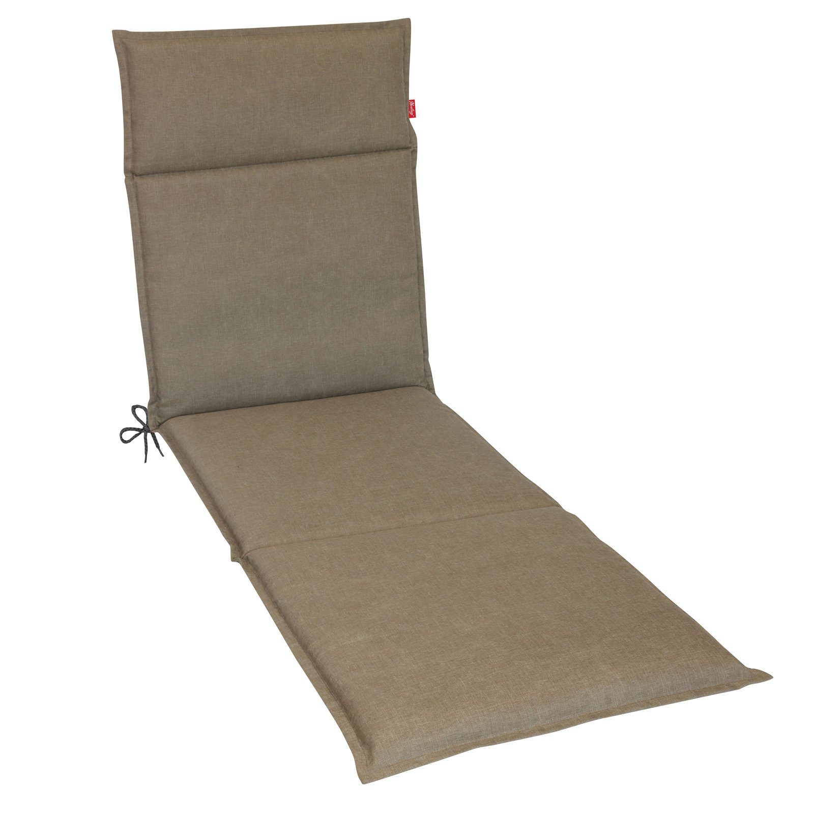 Herlag Liegenauflage Bea, Liegepolster Gartenliege 190x60x4,5cm Wasserabweisend Taupe