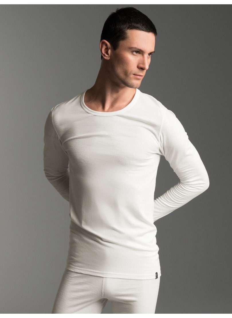 Trigema Longsleeve TRIGEMA Sportshirt aus Merinowolle (1-tlg)