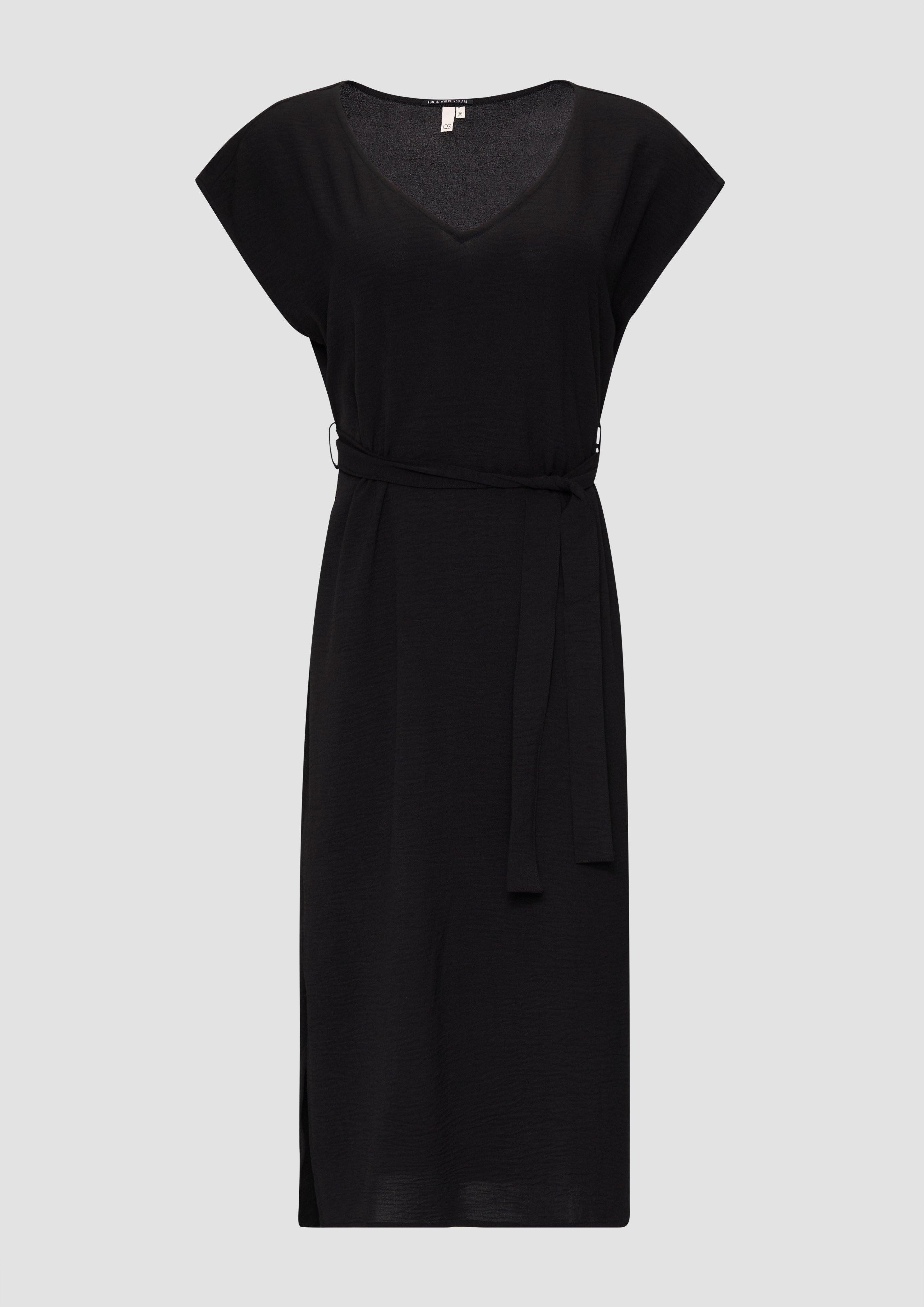 QS Minikleid Midikleid mit V-Ausschnitt im günstig online kaufen