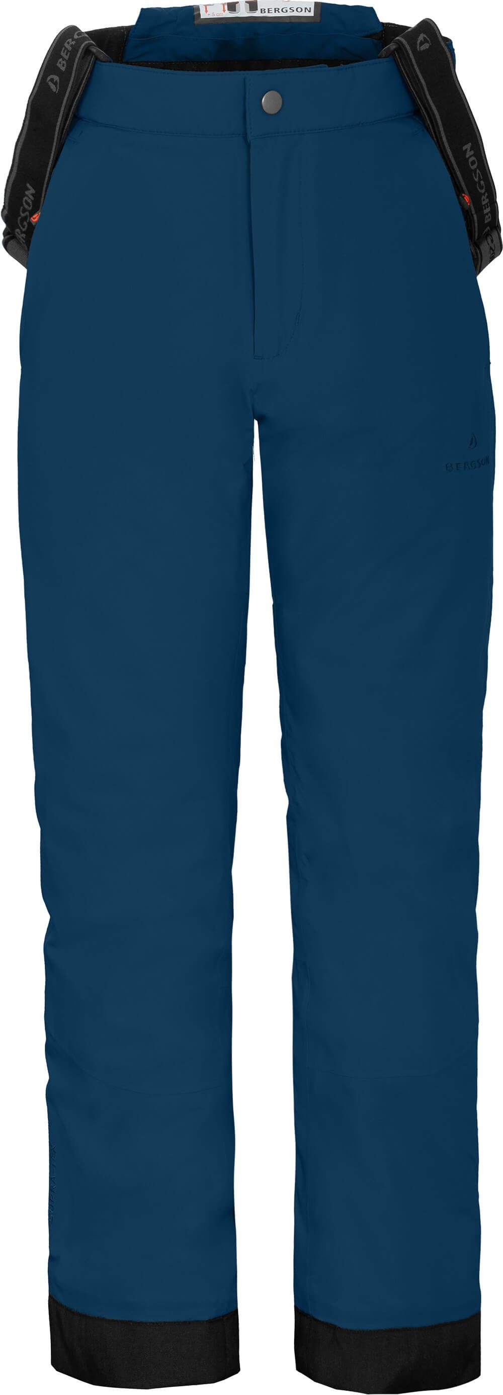 Bergson Skihose PELLY Kinder Skihose, wattiert, 20000 mm Wassersäule, Normalgrößen, poseidon blau