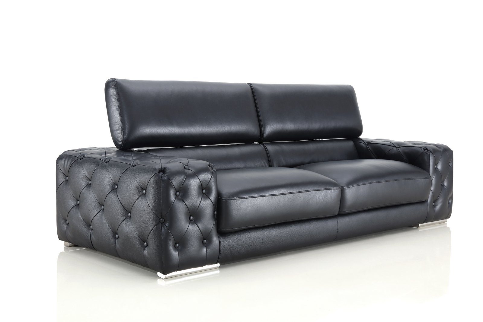 Couch Leder Fabrizio 3-Sitzer Designer Salottini Sofa 3er XL 3-Sitzer