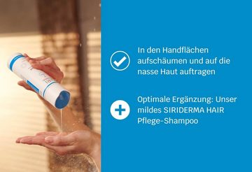 Siriderma Duschbad Siriderma Pflege-Duschbad ohne Duftstoffe 250 ml, Milde, beruhigende Reinigung für trockene Haut, bei Neurodermitis