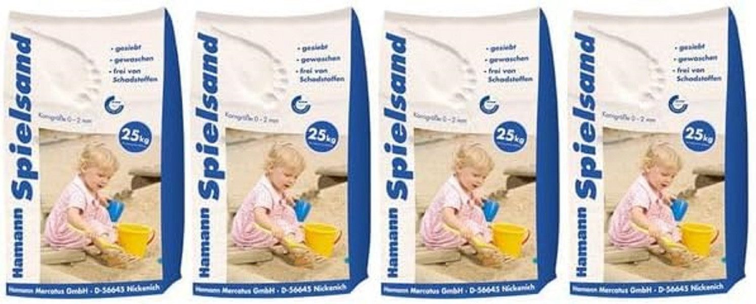 Hamann Mercatus GmbH Spielsand Hamann Mercatus Spielsand Classic 4 x 25 kg