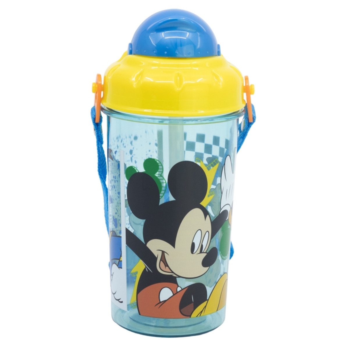 Storline Trinkflasche Disney Mickey Kinder 465 ml mit Strohhalm und Tragegurt