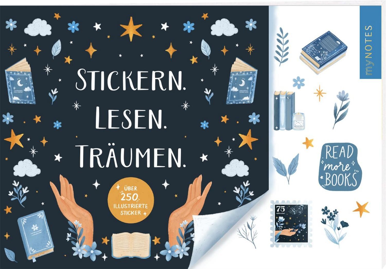 Sticker myNOTES Papeterie: Stickern. Lesen. Träumen.