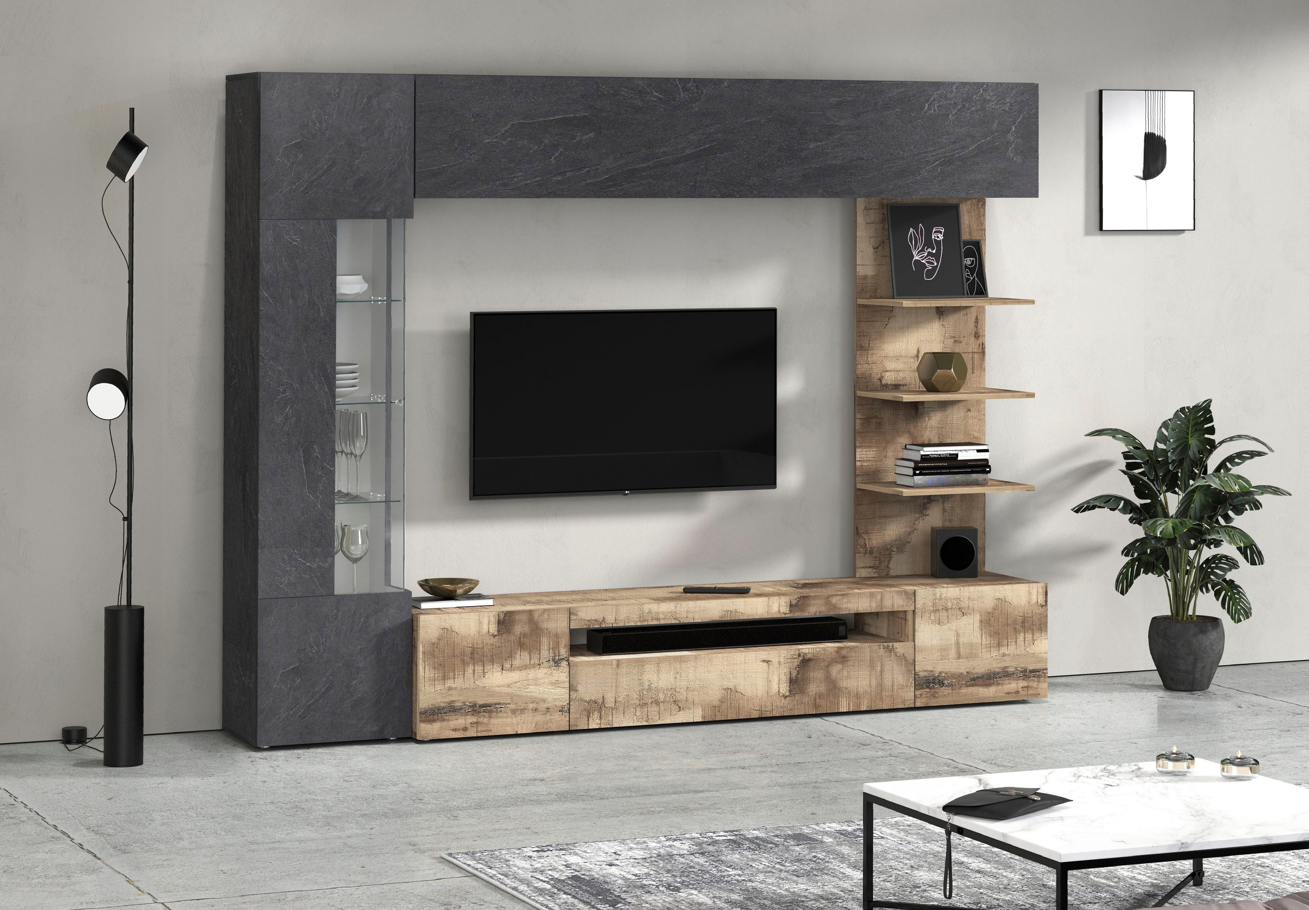 INOSIGN Wohnwand Wohnwand New Egypt, Anbauwand, Medienwand, Wohnzimmerwand, günstig online kaufen