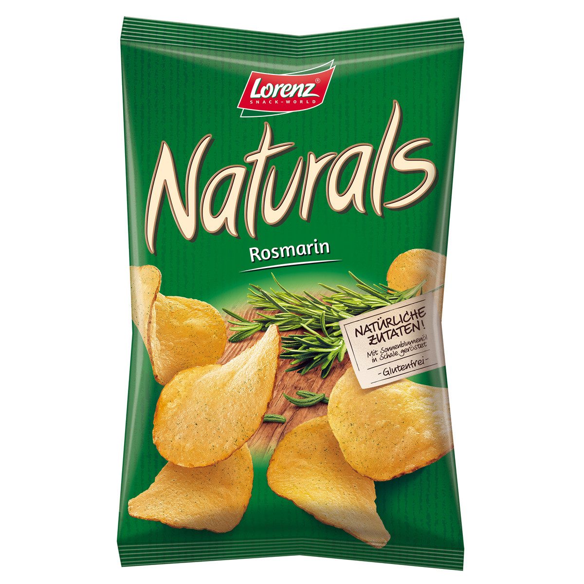 LORENZ Knabberei, Lorenz Naturals Rosmarin Kartoffel Chips in Schale geröstet 95g