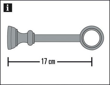 Gardinenstangenhalter Träger geschlossen für Ø 28 mm, GARDINIA, Gardinenstangen, (1-St), Serie Gardinenstangen-Set Bifo Ø 28 mm