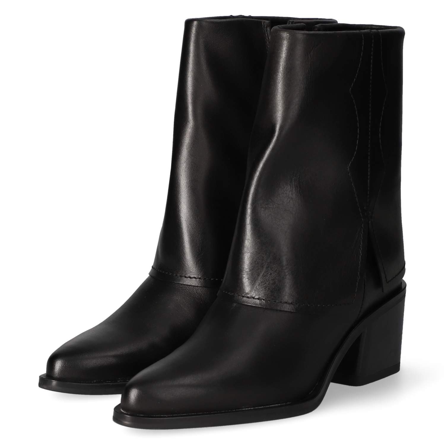 Kaerlek Kaerlek Cowboystiefel 1040-003 nero Damen Glattleder black Westernstiefel