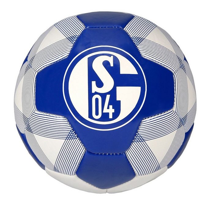 FC Schalke 04 Fußball FC Schalke 04 Ball Größe 5 weiß/ blau Mit großem FC Schalke Vereinslogo