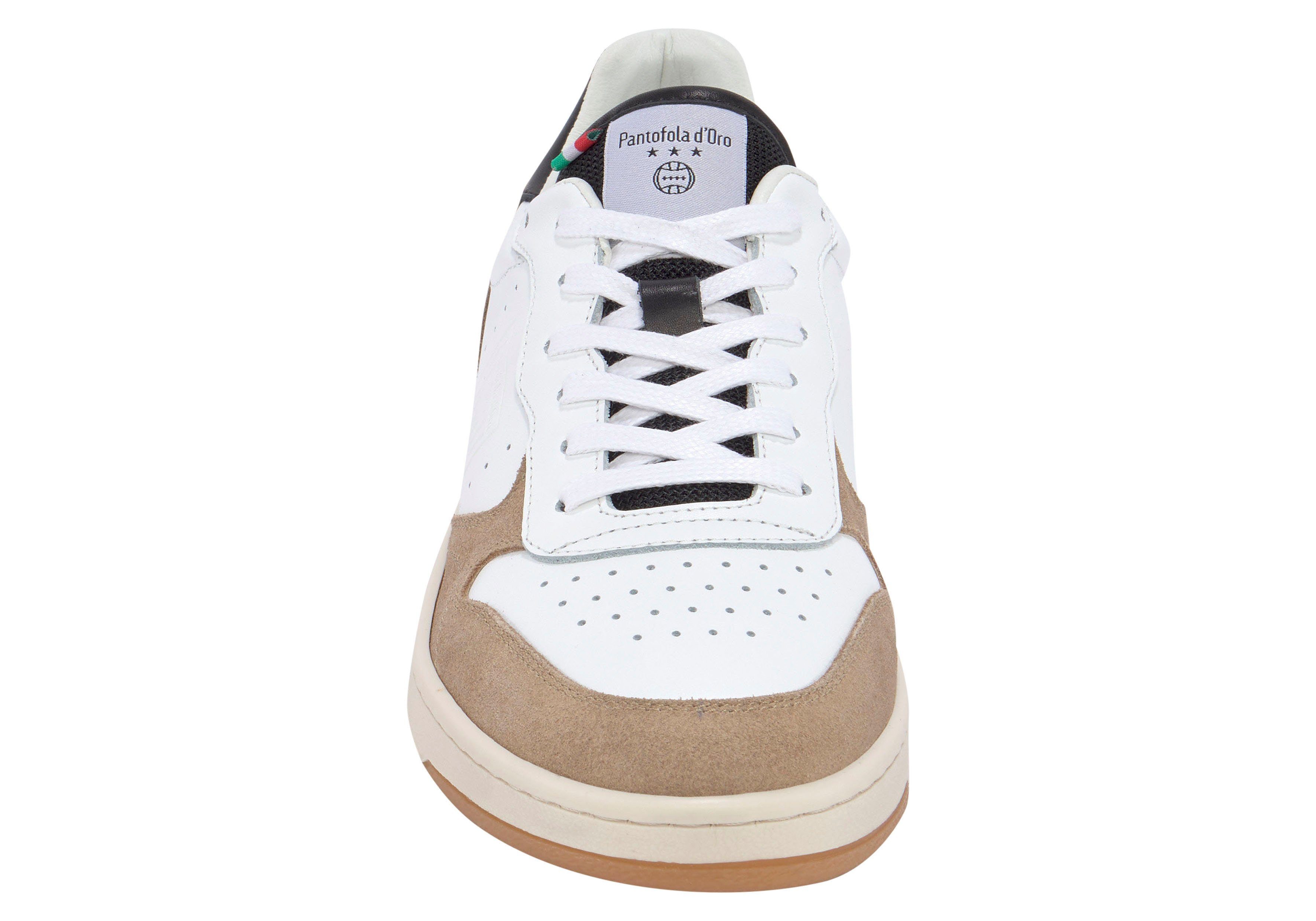 Look Business UOMO Sneaker im Pantofola Casual d´Oro LOW weiß-beige LIONI