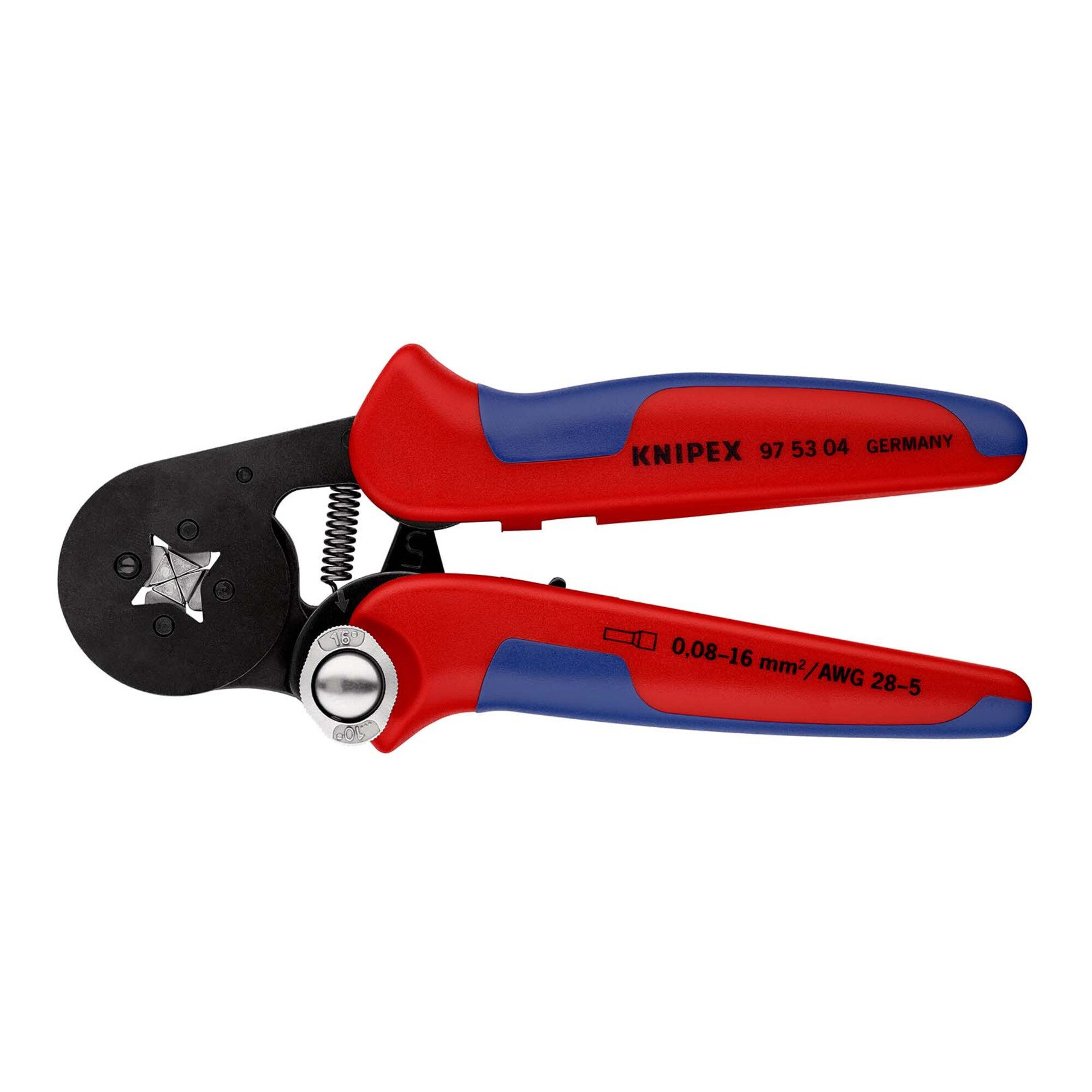 Knipex Crimpzange KNIPEX 97 53 04 Selbsteinstellende Crimpzange für Aderendhülsen mit