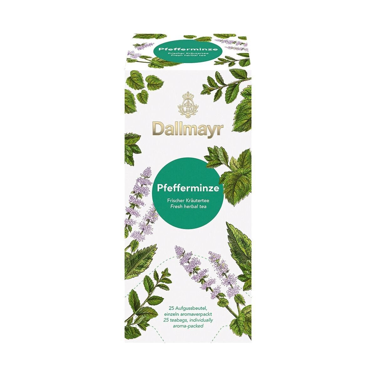 DALLMAYR Tee Pfefferminze, 25 Aufgussbeutel, Kräutertee-Mischung