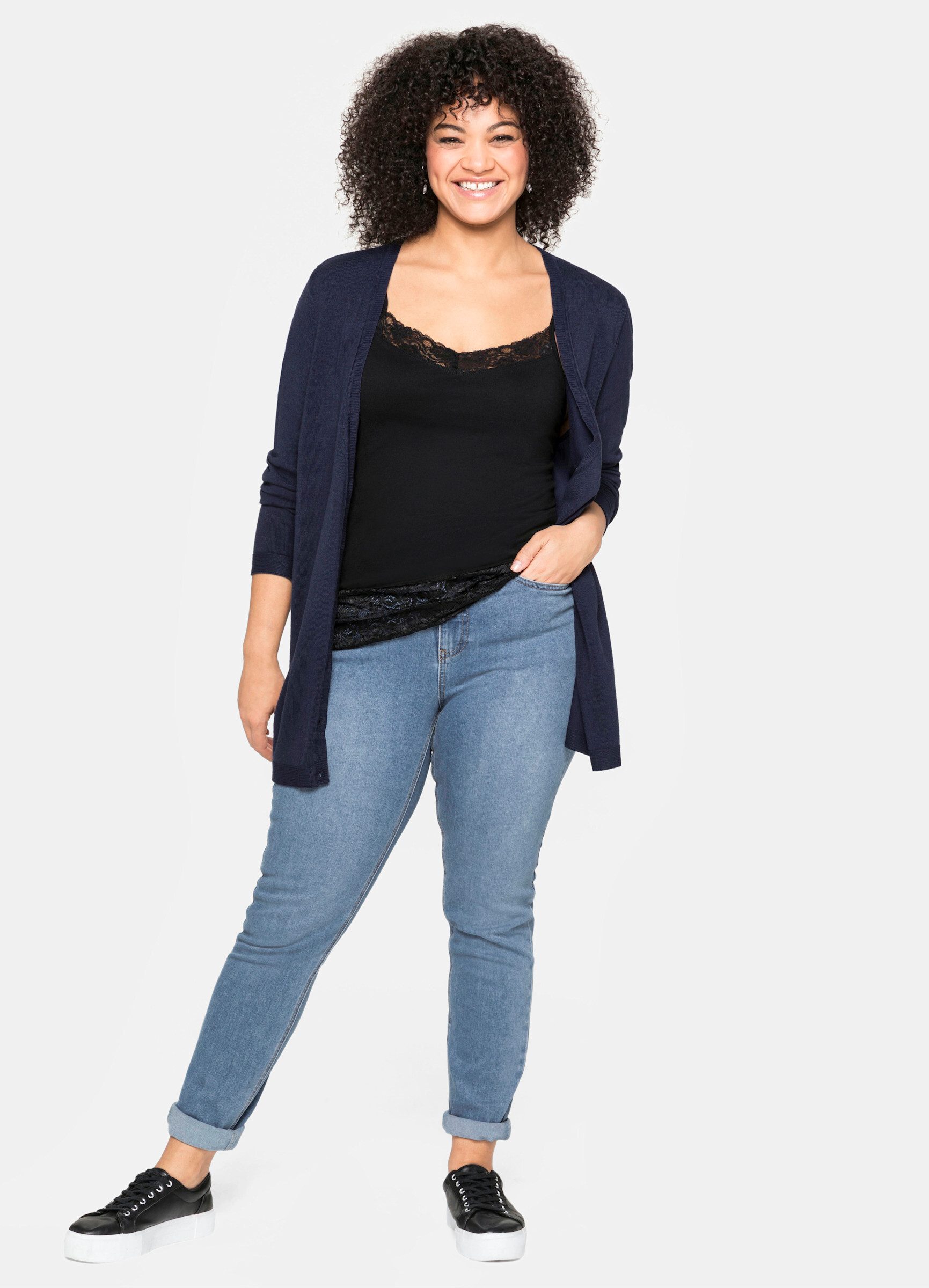 Sheego Bequeme Jeans Röhrenjeans günstig online kaufen