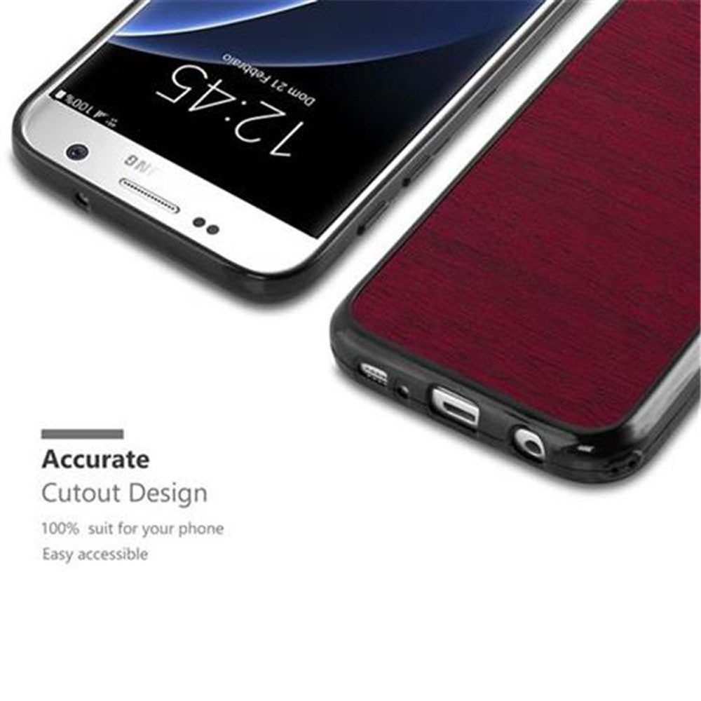 Cadorabo Handyhülle für Samsung Galaxy S7 Hülle Samsung Galaxy S7, Flexible TPU Silikon Handy Schutzhülle - Hülle - ultra slim
