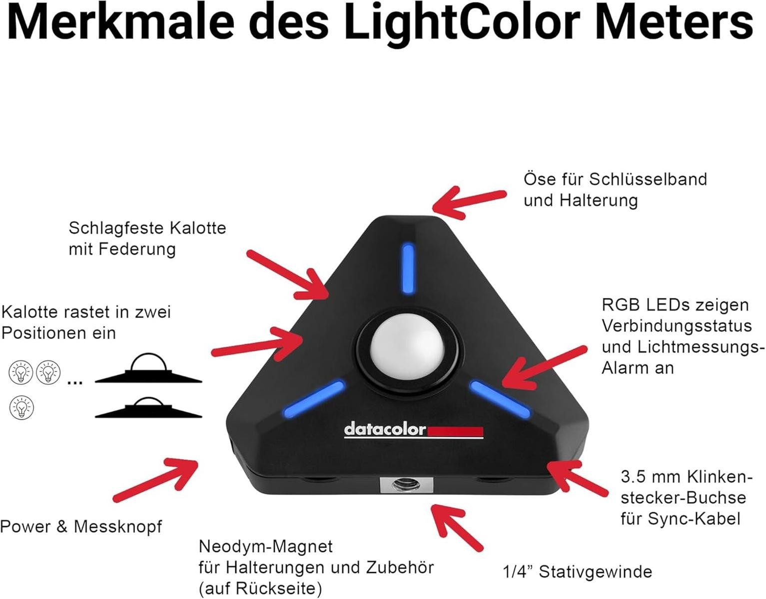 Datacolor Belichtungsmesser Datacolor LightColor Meter Licht- & Farbtemperaturmessgerät Fotografie