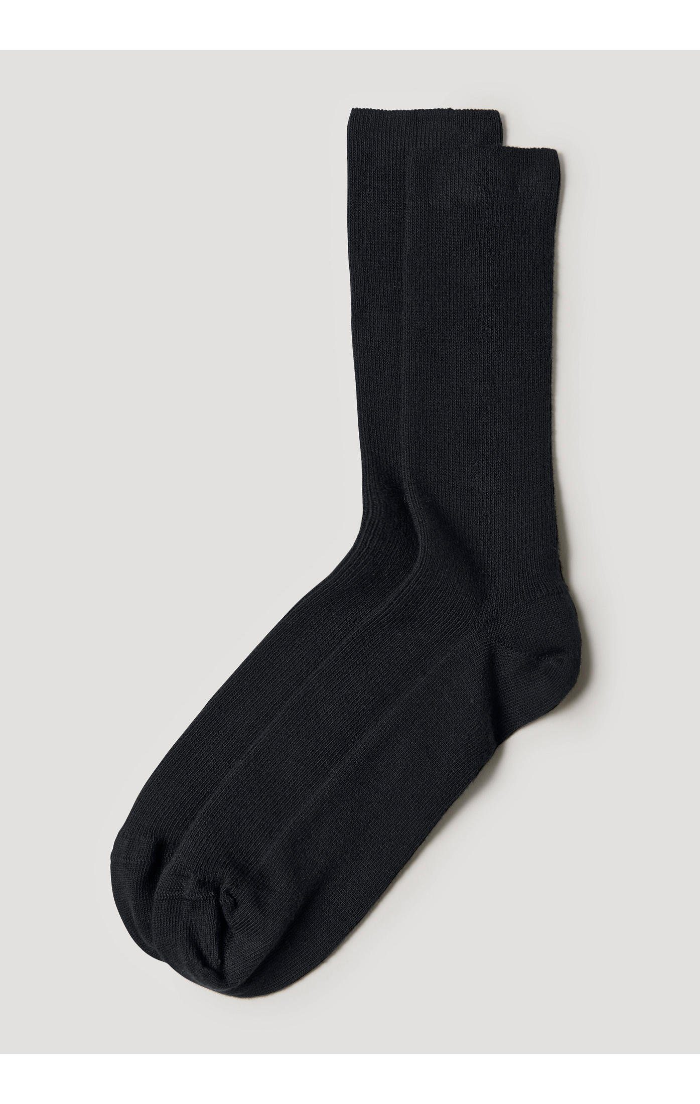 Hessnatur Socken aus reiner Bio-Baumwolle (1-Paar) schwarz