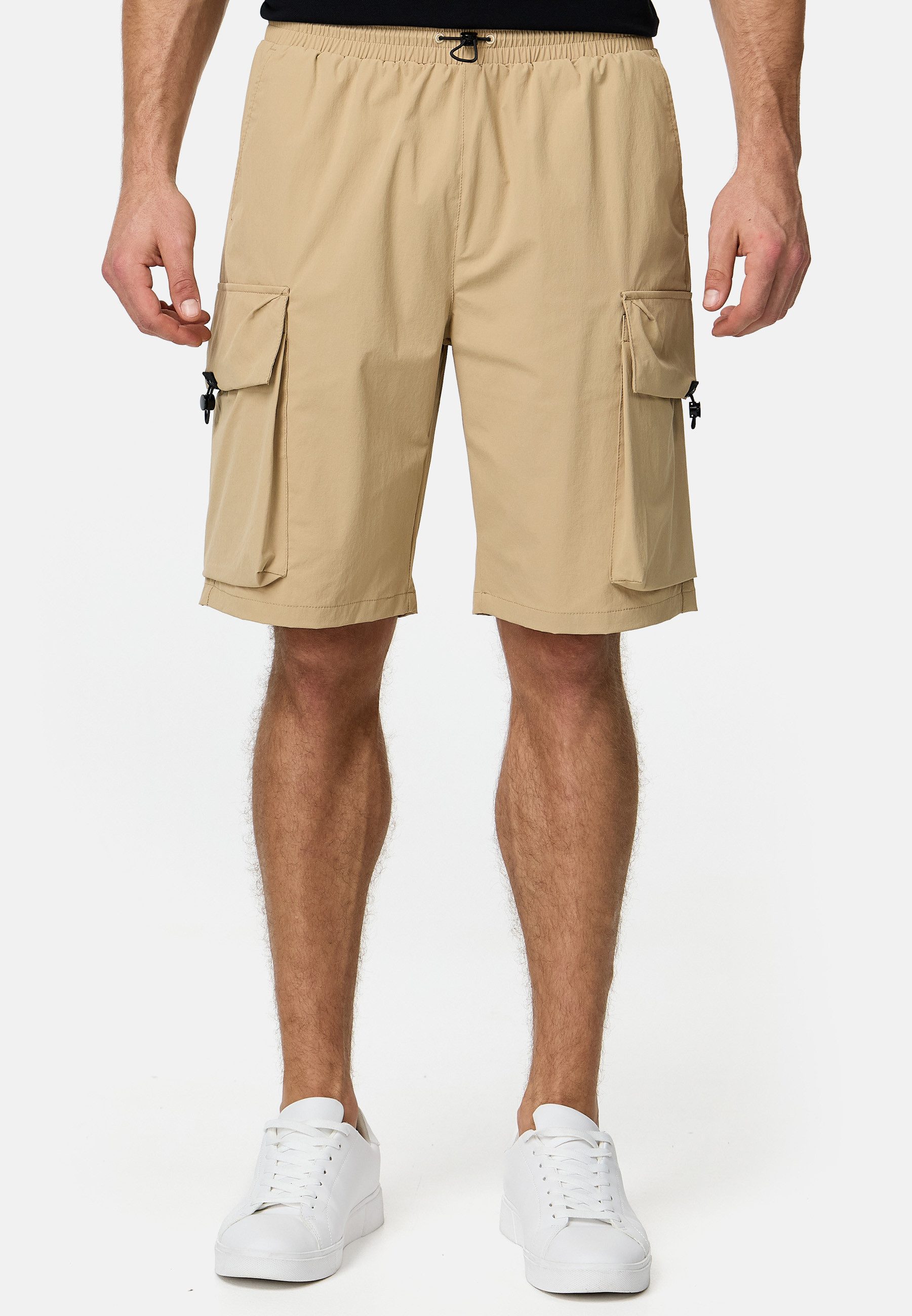 Indicode Cargoshorts Herren INConan Cargo Shorts Herrenshorts aus elastischer Baumwoll-Qualität