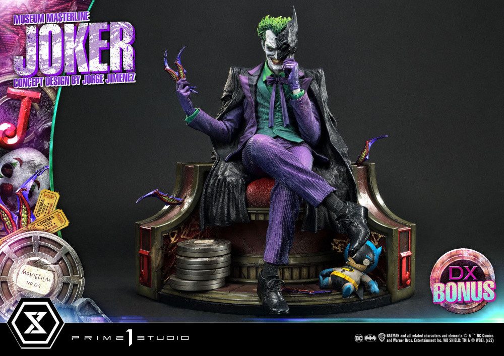 Prime 1 Studio Actionfigur DC Comics Statue 1/3 The Joker Deluxe Bonus Version Concept Design by