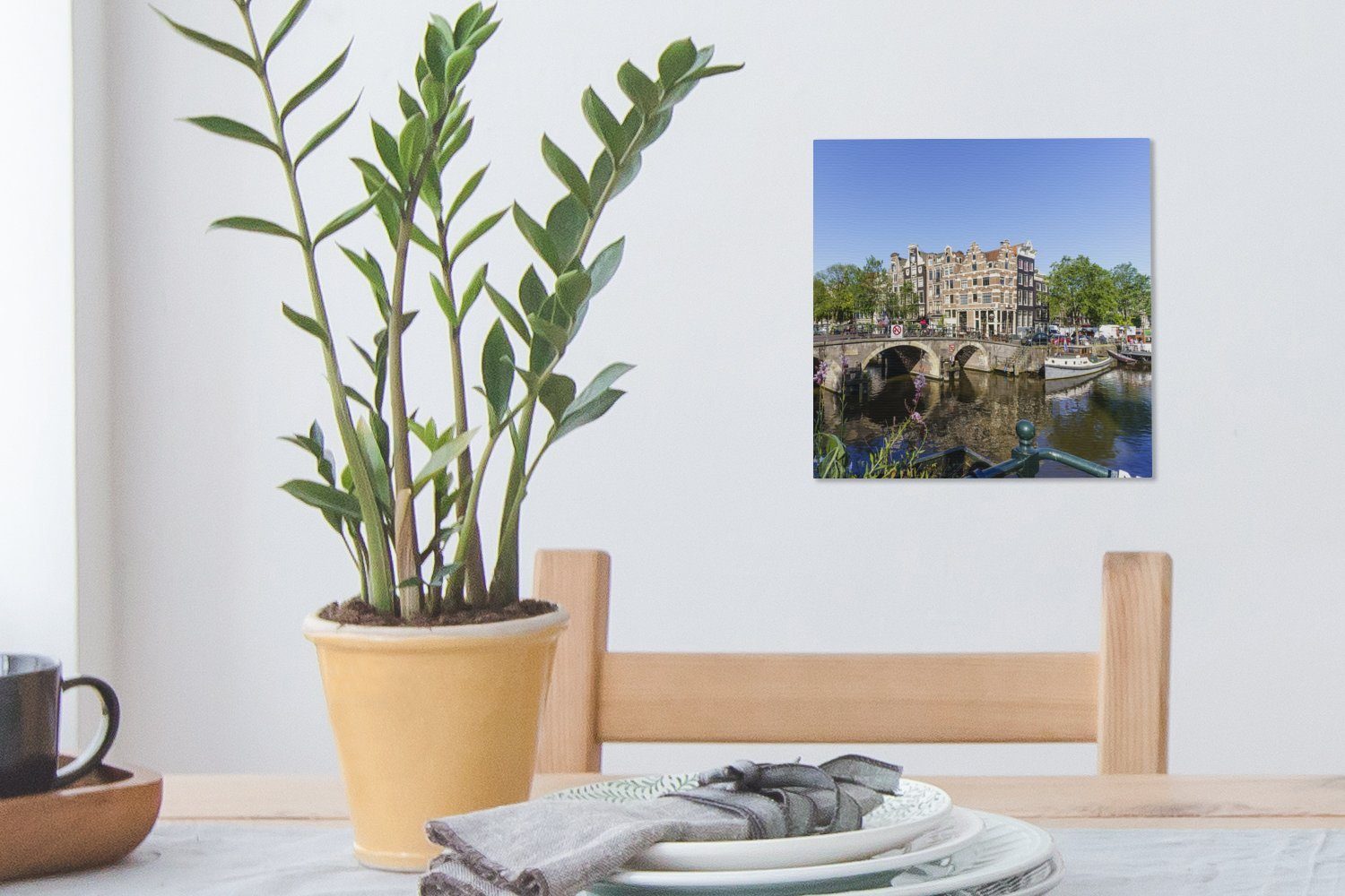 Sommer, Wohnzimmer Leinwand Bilder im (1 Brouwersgracht Schlafzimmer für St), in Amsterdam Die OneMillionCanvasses® Leinwandbild
