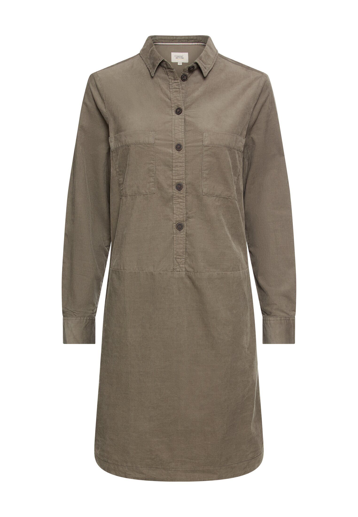 Blusenkleid aus reiner Baumwolle Langarm