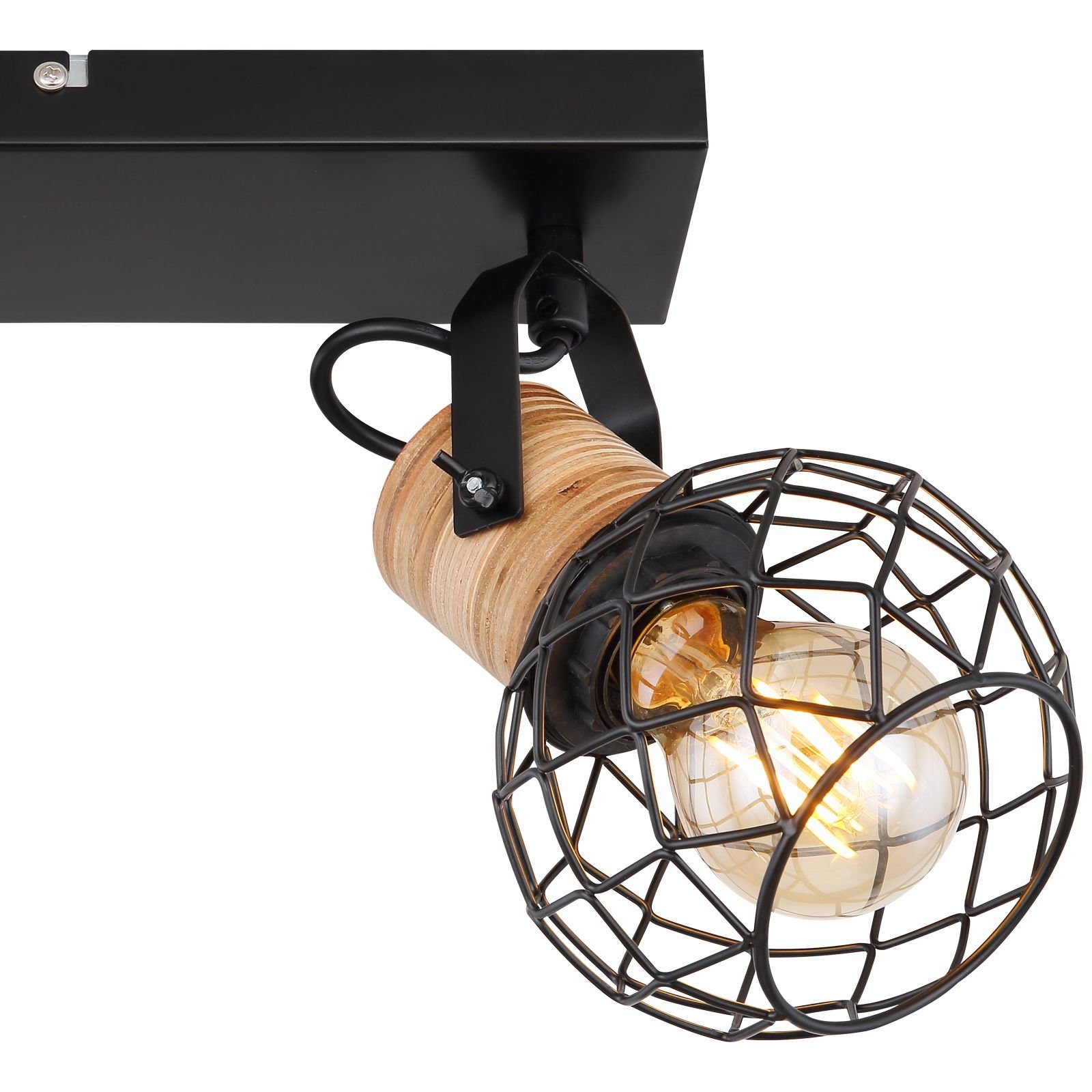 Deckenleuchte Holz GLOBO Globo Deckenstrahler Deckenlampe Deckenleuchte Wohnzimmer