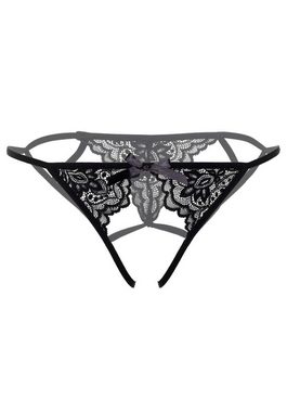 Daring Intimates String Ouvert String offener Schritt Spitze - schwarz