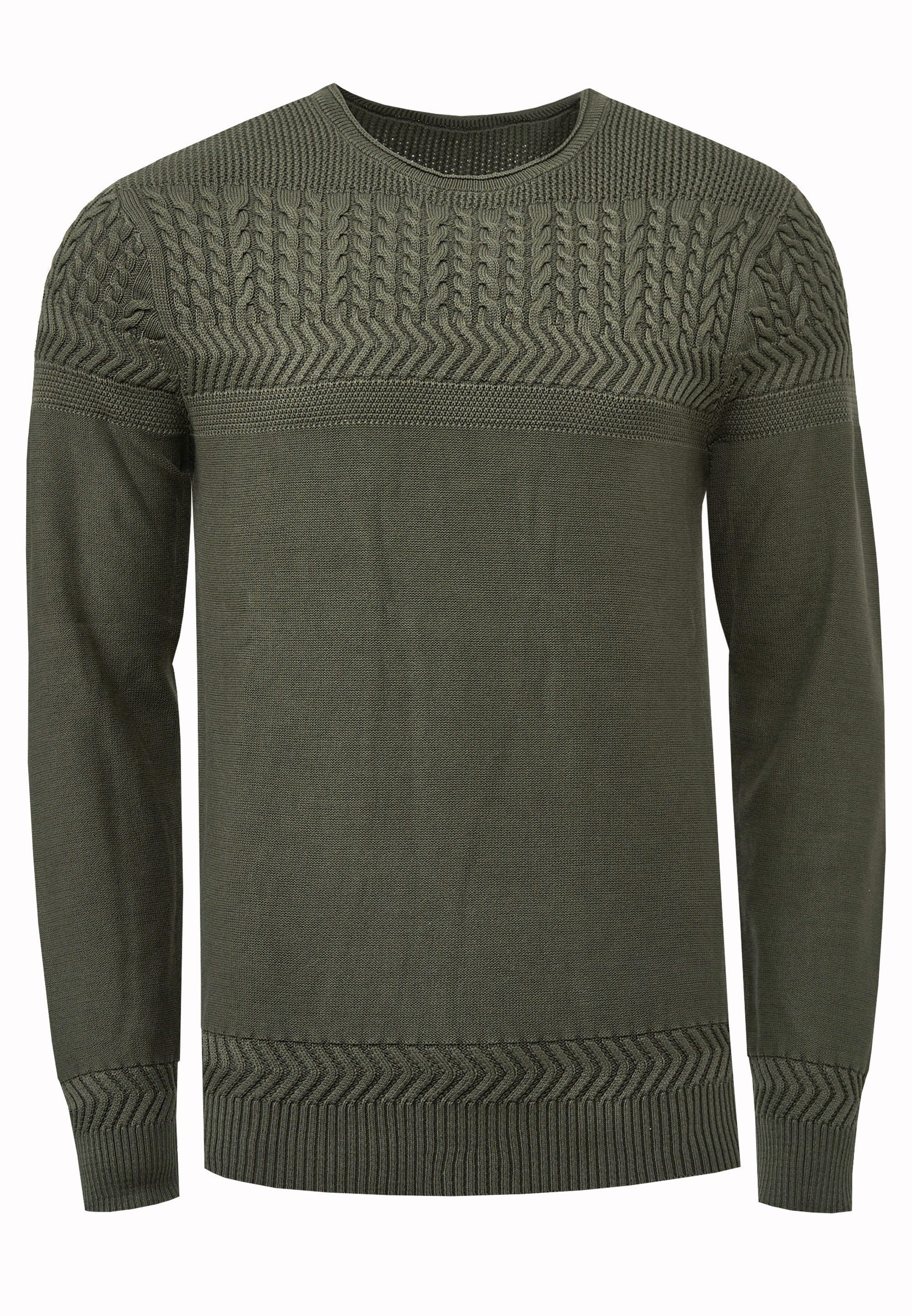 Rusty Neal Strickpullover mit aufwendigem Strickmuster