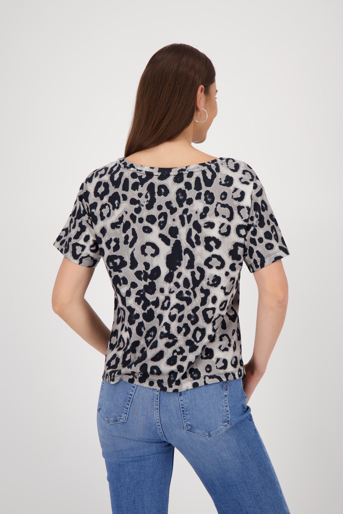 Monari T-Shirt Shirt Leodruck Allover Mit günstig online kaufen