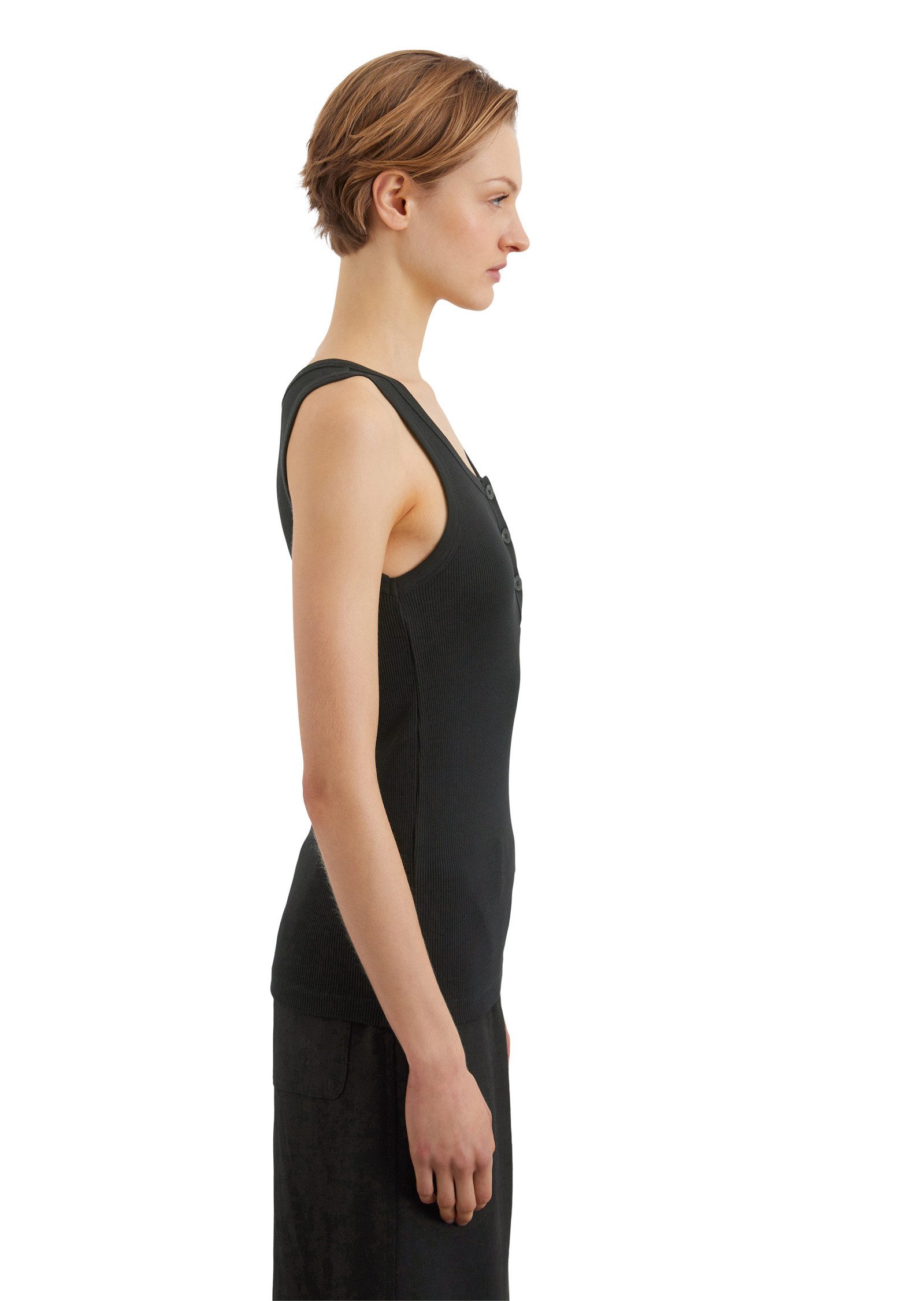 Marc O'Polo T-Shirt aus elastischem Rippjersey günstig online kaufen