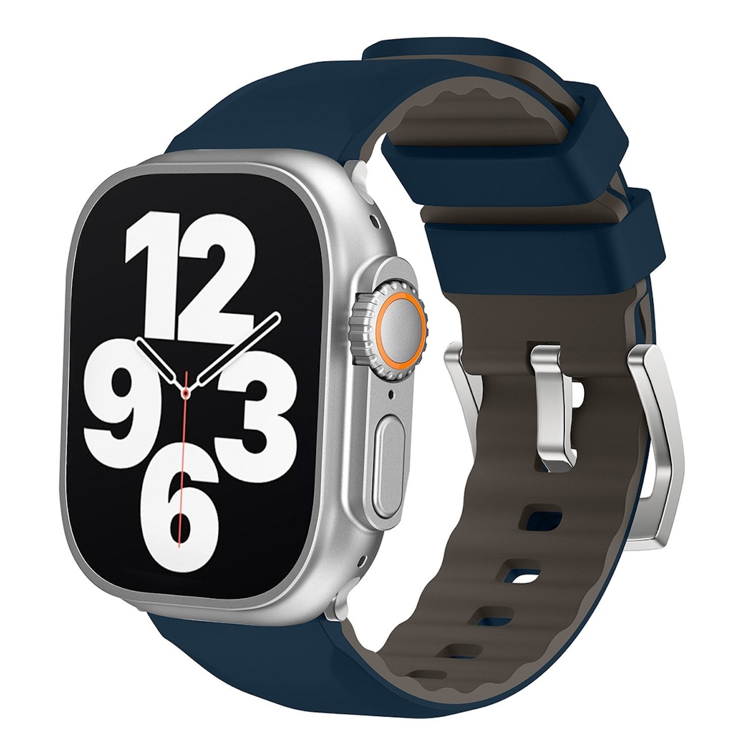 Wigento Smartwatch-Armband Für Apple Watch SE 2023 44mm Two Color Silikon A günstig online kaufen