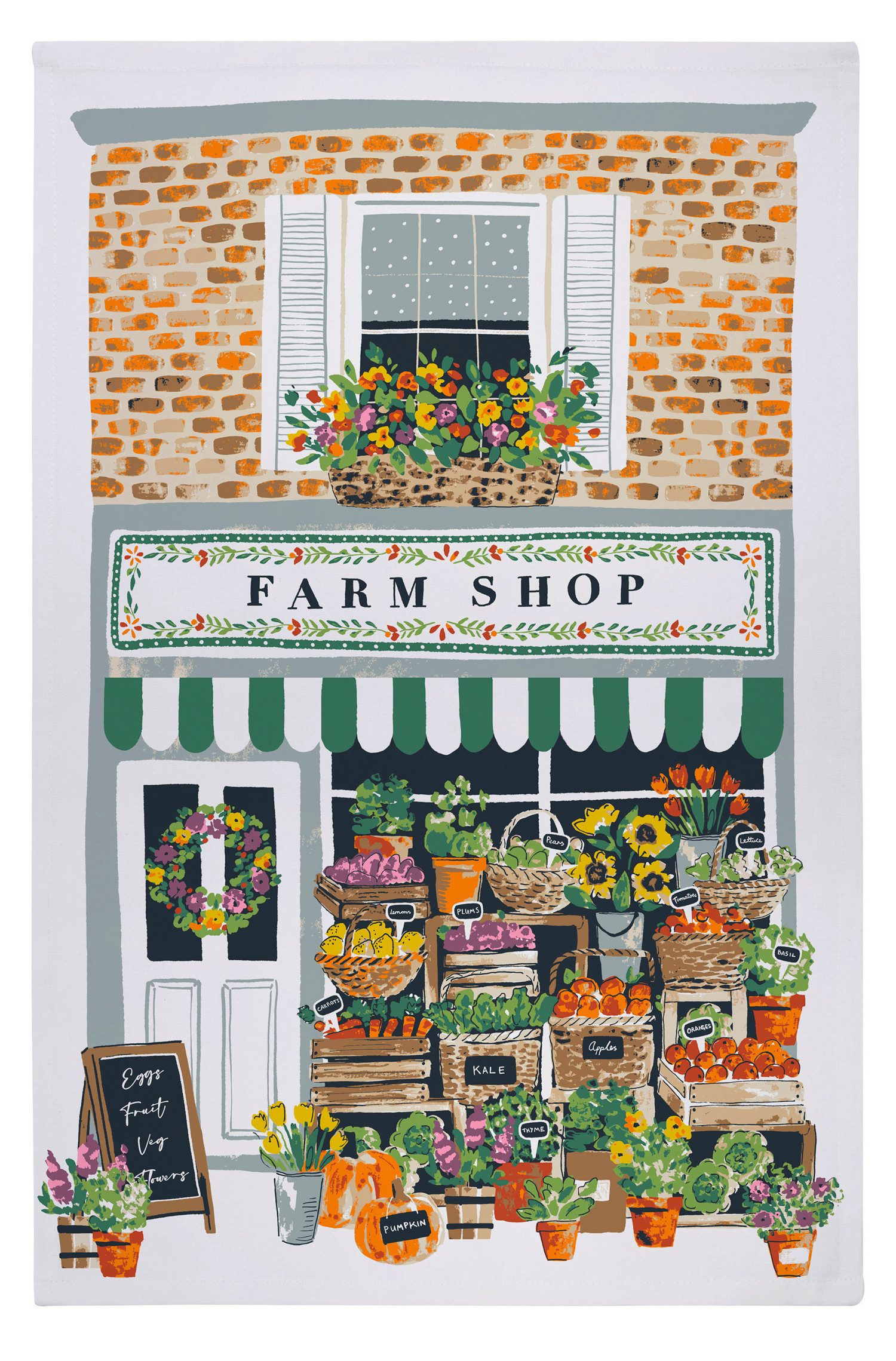 Ulster Weavers Geschirrtuch Farm Shop, (1-tlg., 1-teilig), 100% Baumwolle 48x74cm Küchentuch