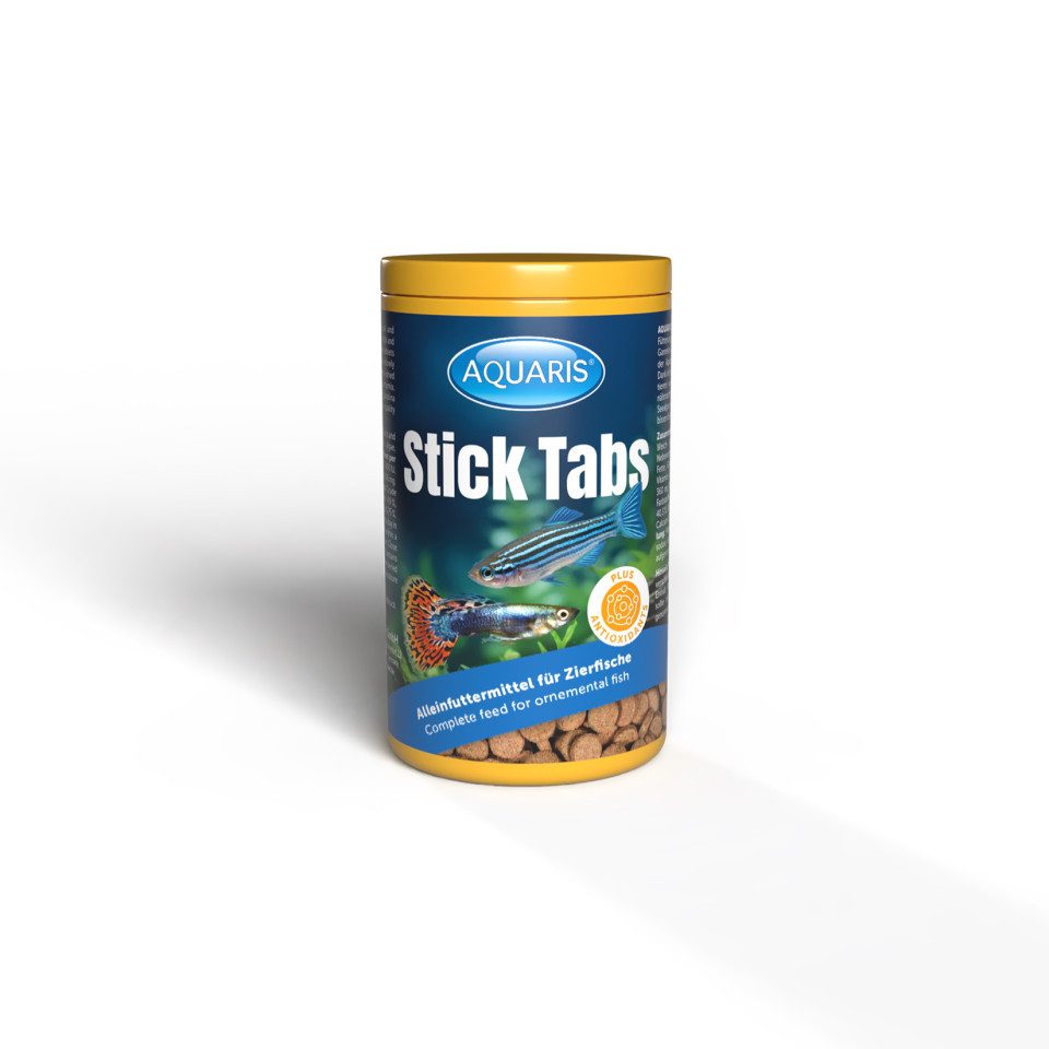Bellfor Aquaris Stick Tabs - Alleinfuttermittel für Zierfische - 250 ml / 150, für: Fische