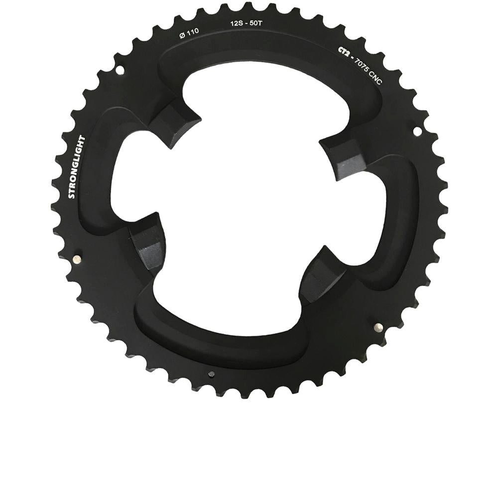 Kettenschaltung Stronglight Kettenblatt FC-R8100 52 Zähne 12-fach 110 mm - 7075-Alumin