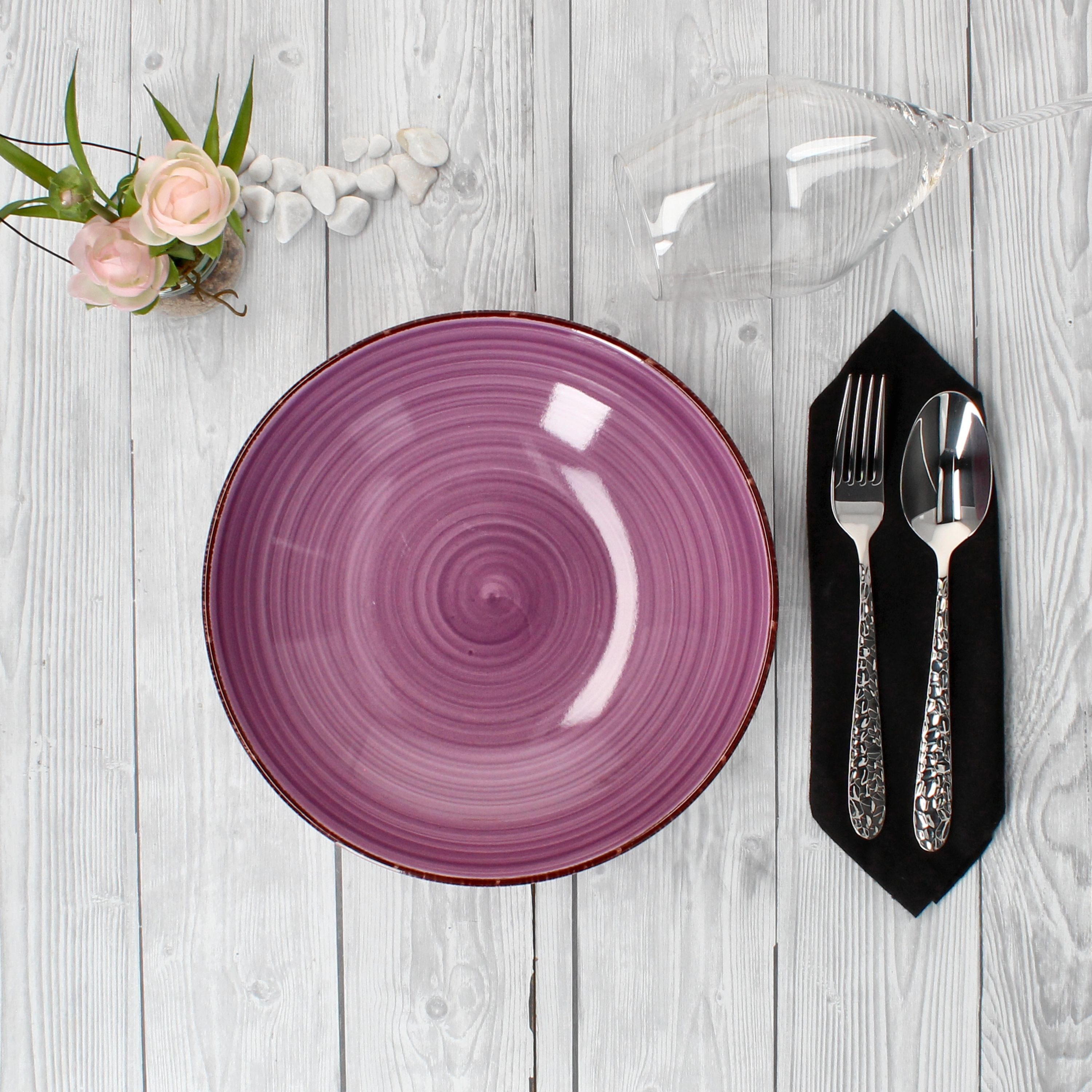 MamboCat Pastateller 6er Set Spaghettiteller Uni bunt - 24326746