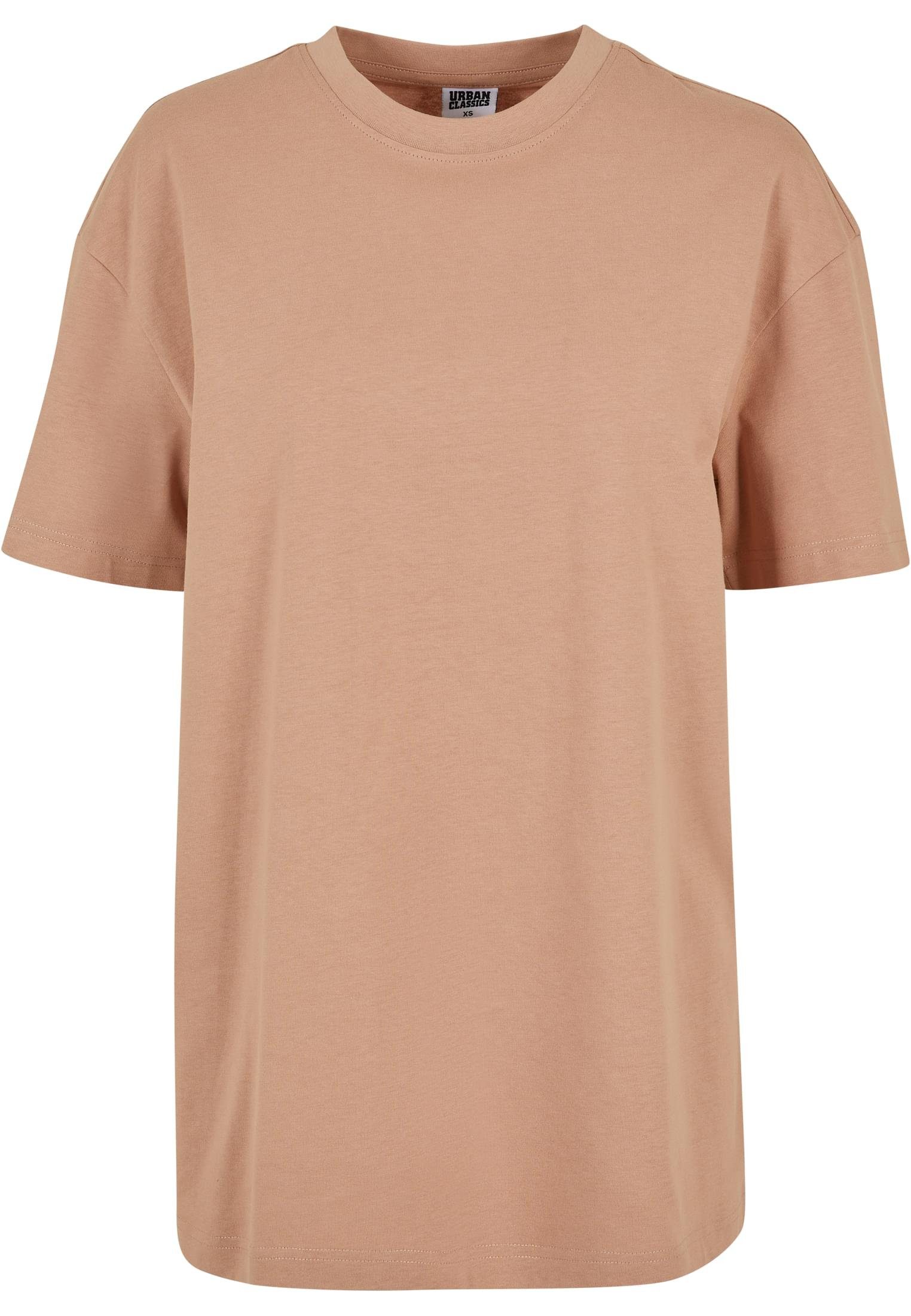 URBAN CLASSICS T-Shirt Damen Ladies Oversized Boyfriend Tee (1-tlg) amber