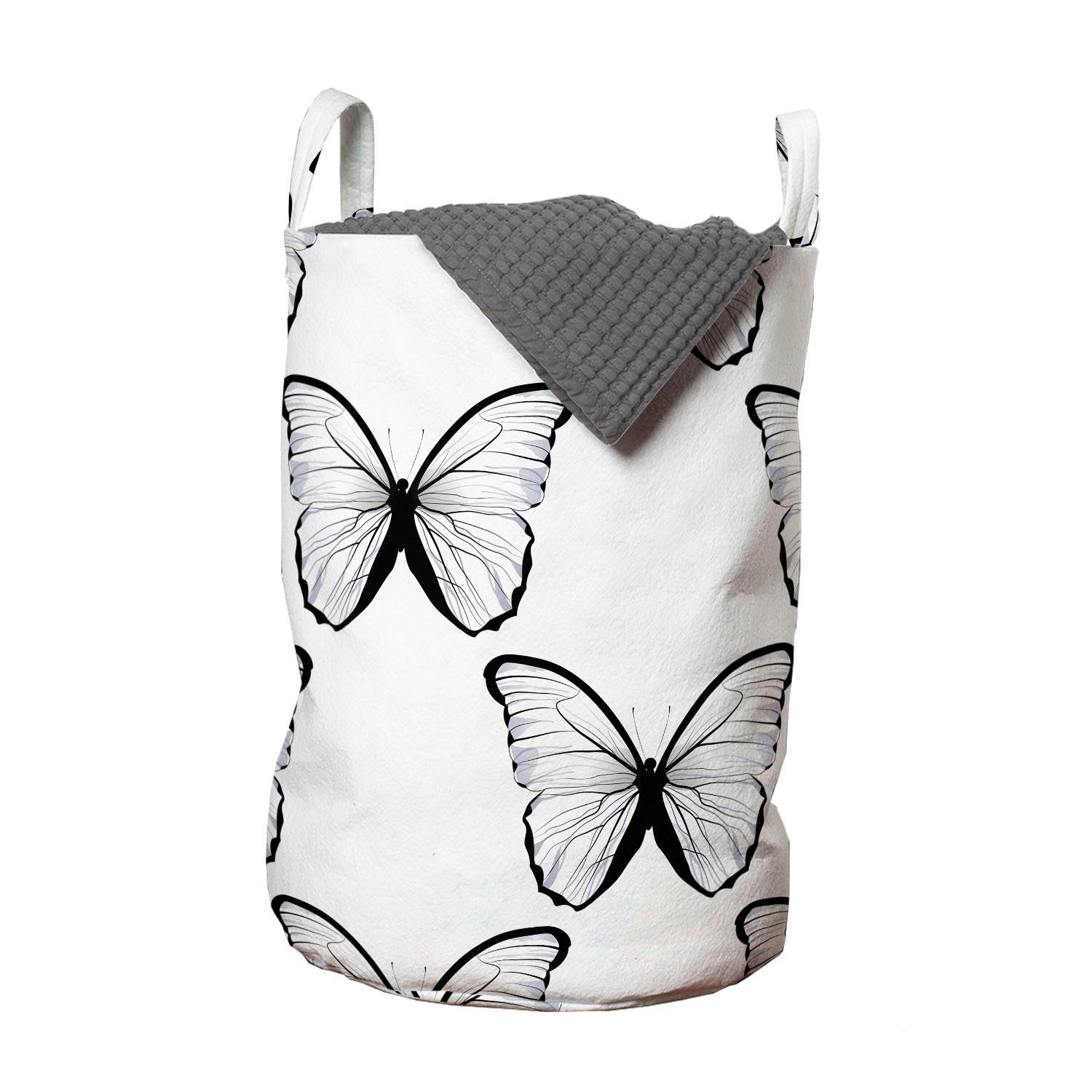 Wings Wäschesäckchen Kordelzugverschluss Freiheit Griffen Waschsalons, mit Abakuhaus Wäschekorb Frühling Butterfly für