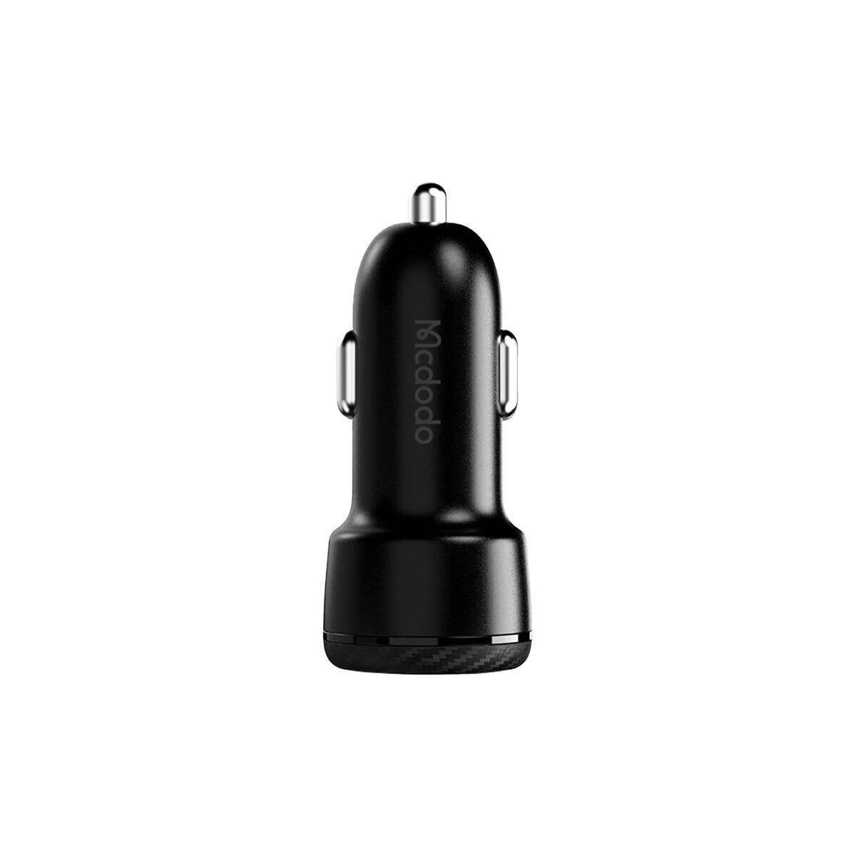 mcdodo Mcdodo Schnell Kfz-Ladegerät, USB + USB-C 38W schwarz Smartphone-Kabel