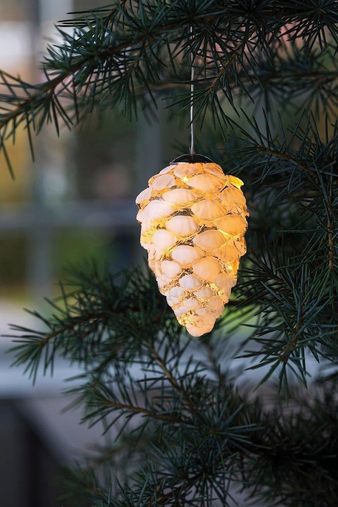 Sirius Home A/S LED Dekolicht Leuchtanhänger Glaszapfen Celina Cone weiß, L günstig online kaufen