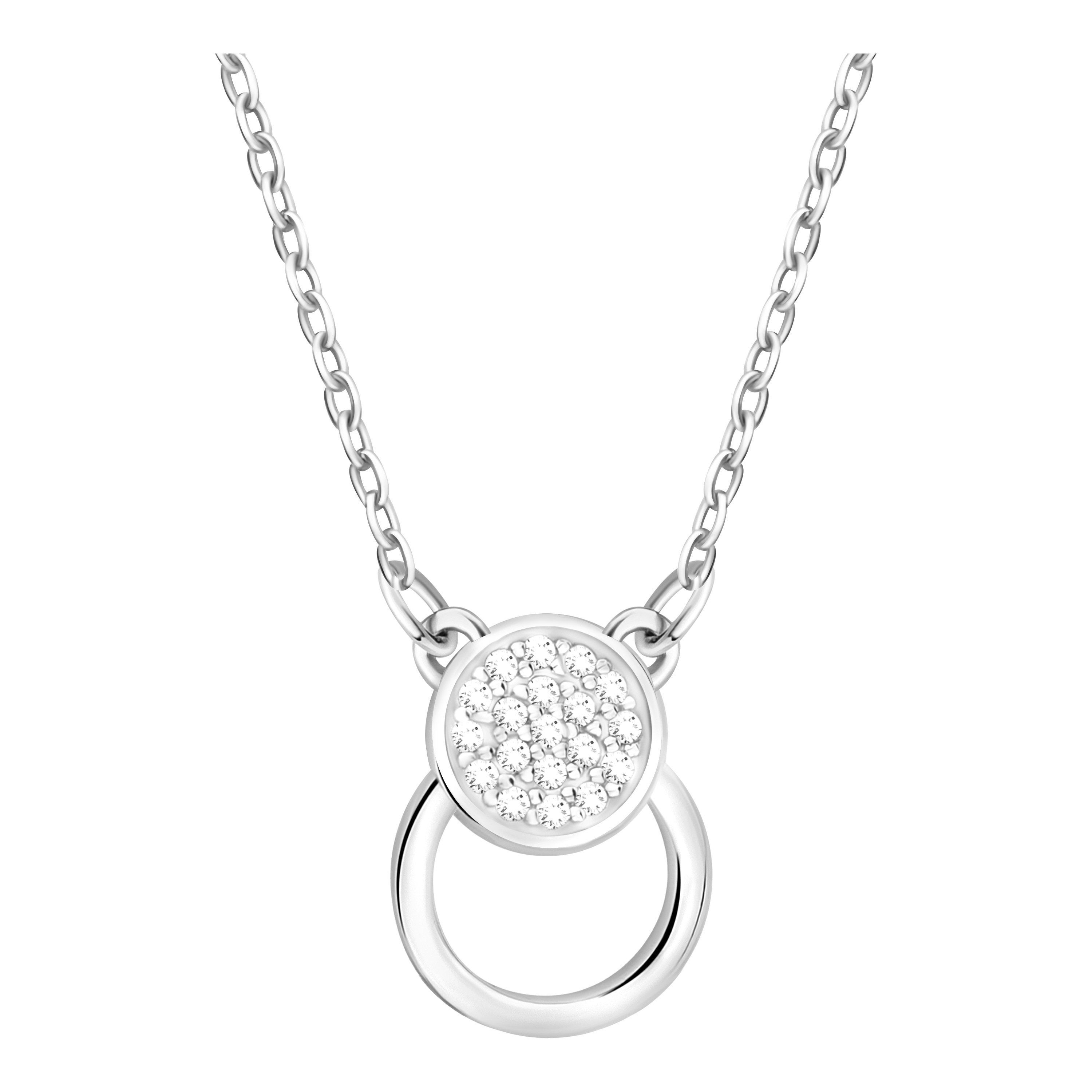 Sofia Milani Kette mit Anhänger Kreis, 925 Silber Damen Schmuck - N0610 günstig online kaufen