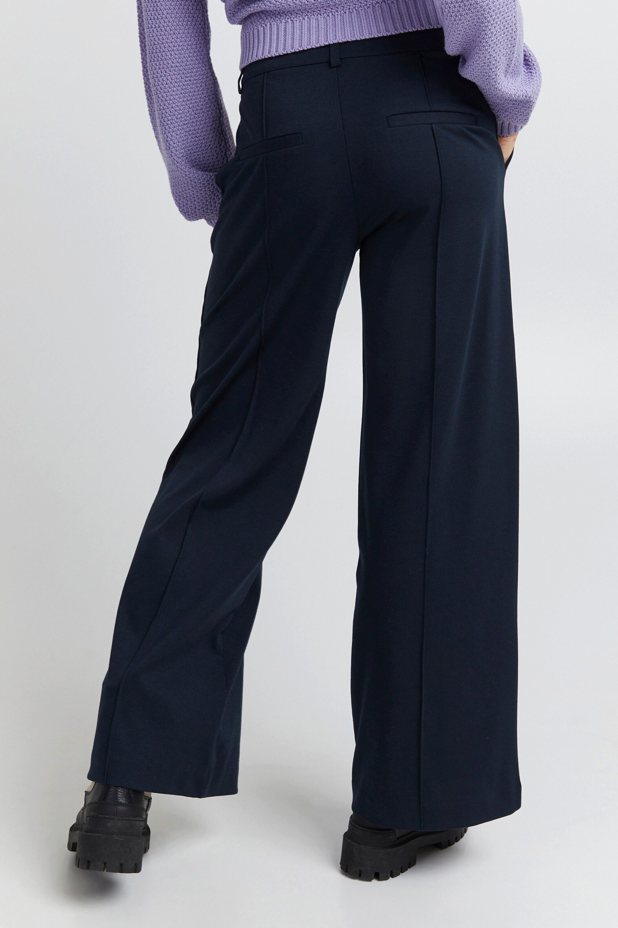 ICHI Stoffhose Kate (1-tlg) Falten