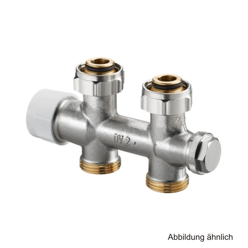 Oventrop Heizkörper Oventrop Anschlussarmatur Multiblock T, 3/4" ÜM x 3/4" AG, Durchgang