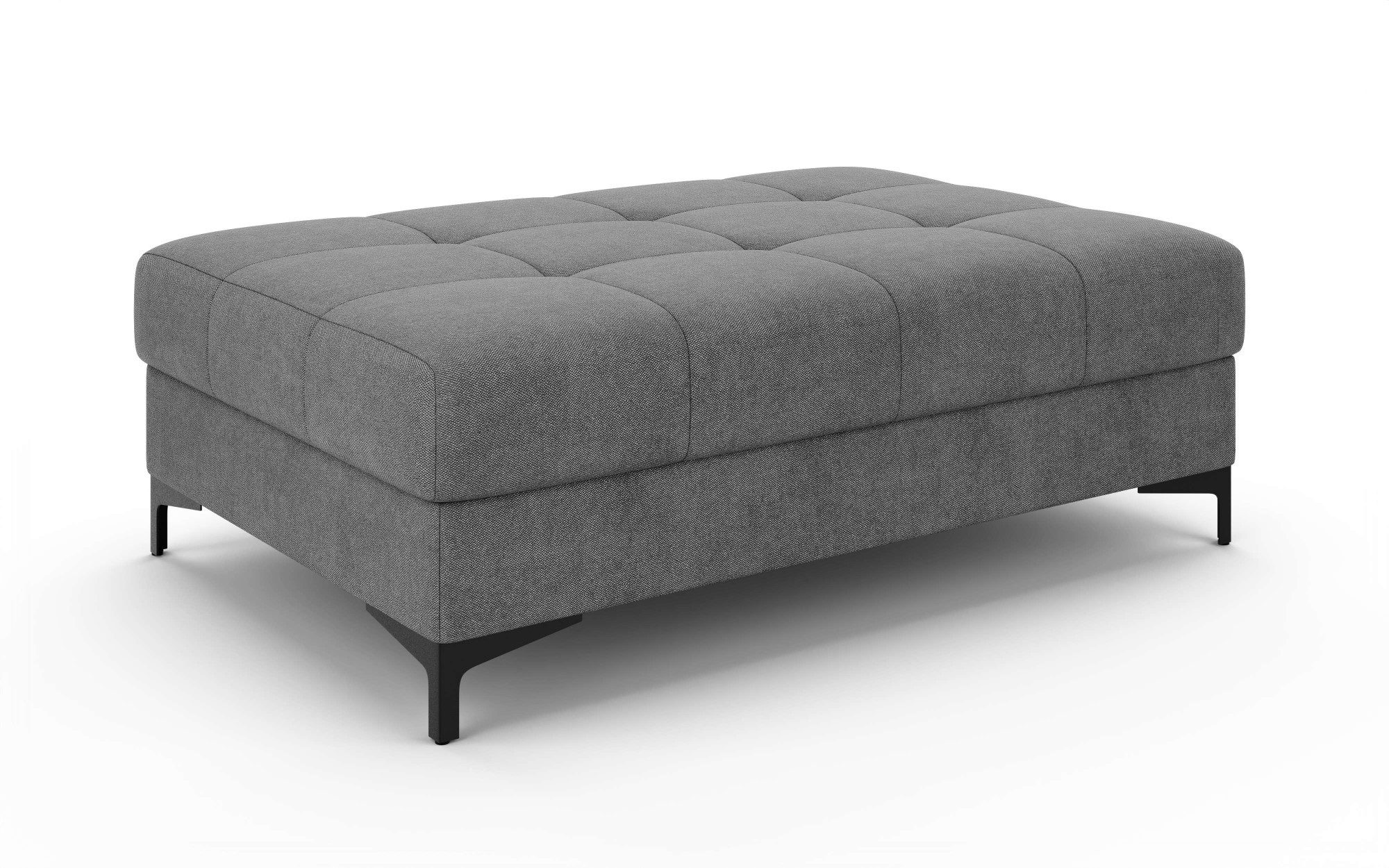 OTTO home Polsterhocker LEEVKE Sitzhocker passend zum Sofa, Breite 115 cm, mit hochelastischer Schaum und Wellenunterfederung
