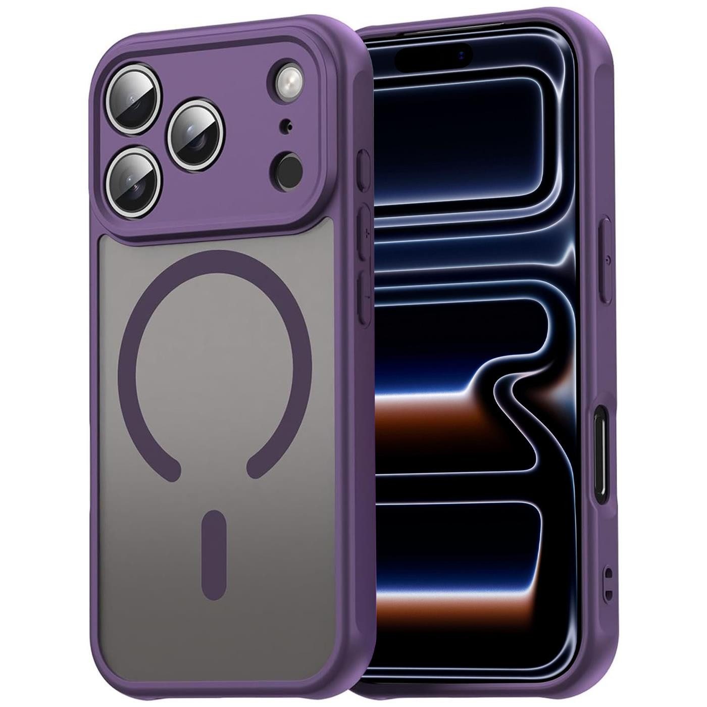 CoolGadget Handyhülle Magnet-Hülle für iPhone 17 Pro Max Schutzhülle magnetisch 6,9 Zoll, Hülle Matt Stoßfest kompatibel mit Magsafe Zubehör Kameraschutz Case