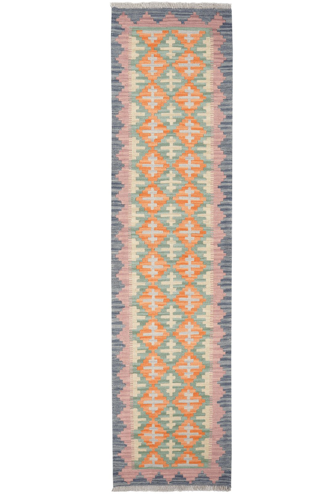 Looma Teppich Kelim Gashgai 243x61cm, rechteckig, Höhe: 5 mm, Gashgai, Schurwolle, Unikat
