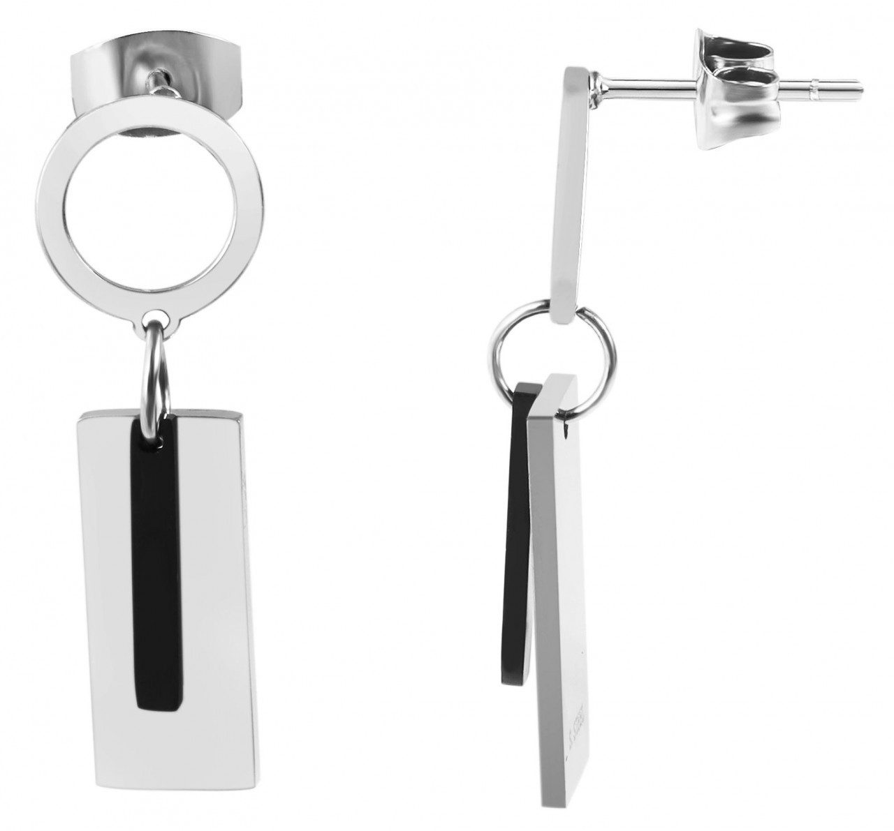 Paar Ohrhänger Damen Ohrstecker aus Edelstahl