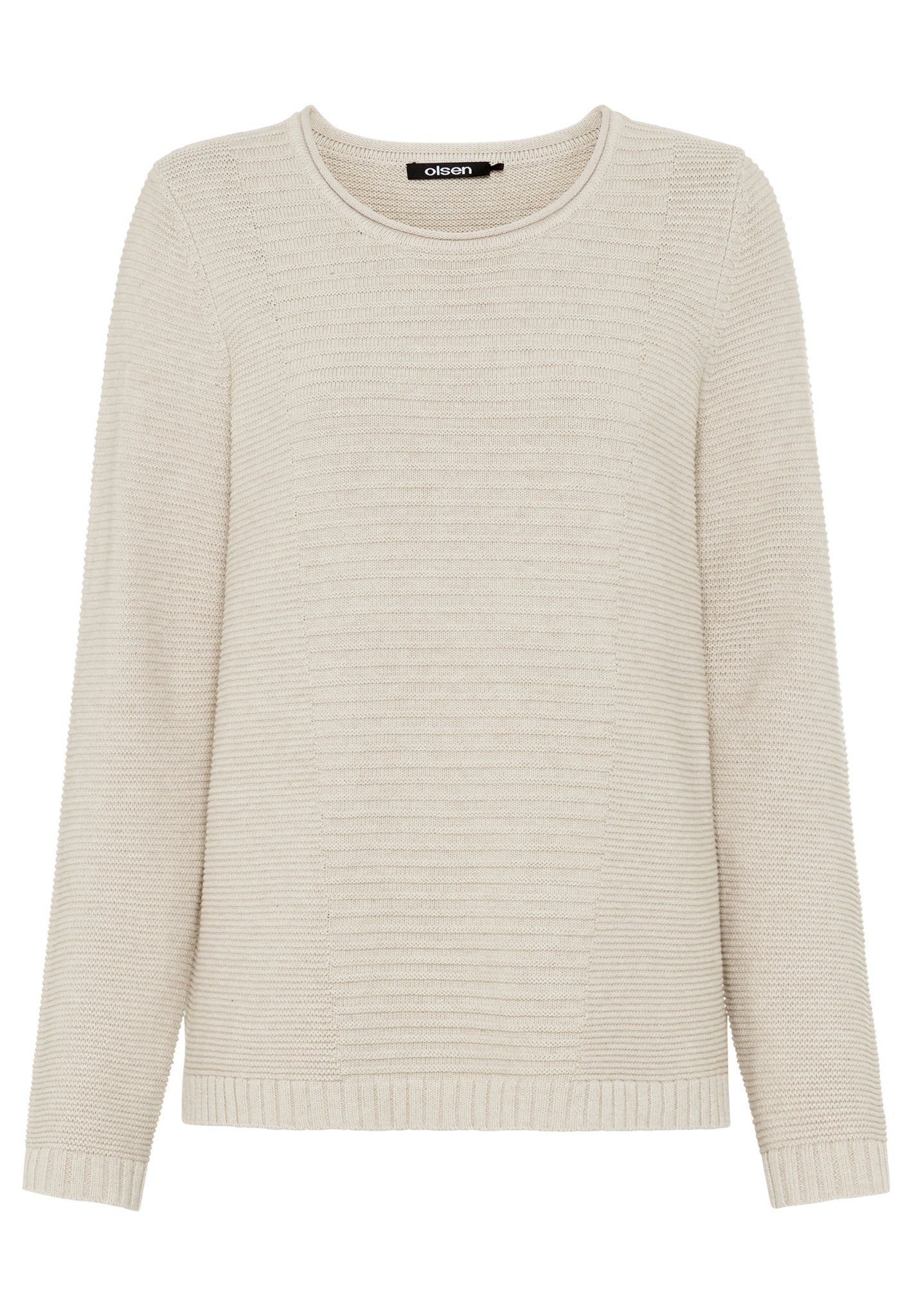 Olsen Strickpullover mit Strukturstrick