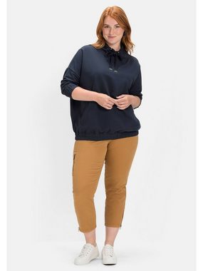 Sheego Sweatshirt Große Größen mit Stehkragen und Gummibündchen